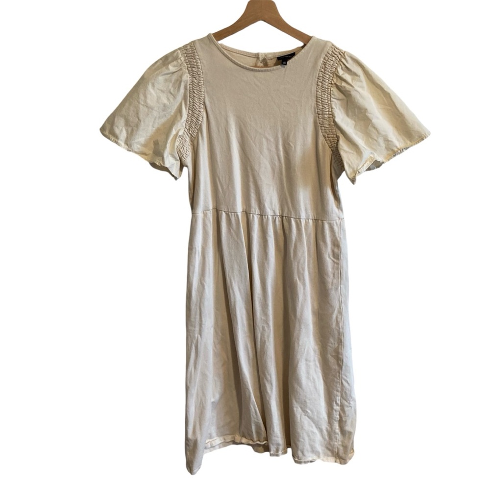 Who What Wear Cream Midi Dress